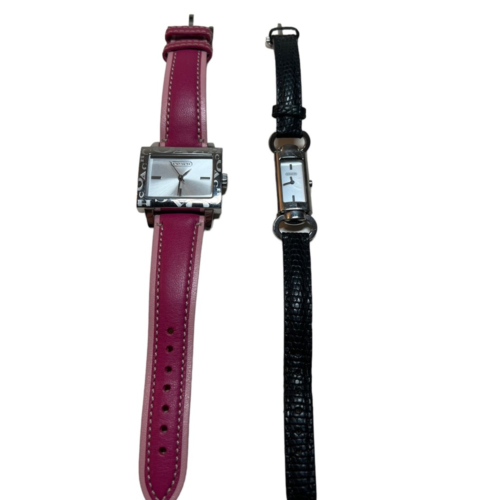 2 COACH Watch Women’s Pink Black
